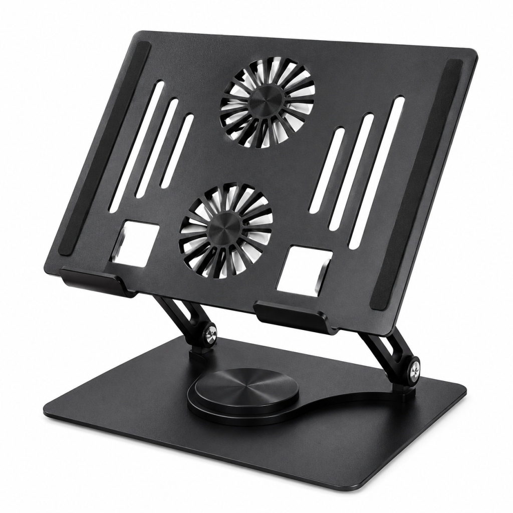 Swivel Tablet Stand With Fan: SLICK WZ-307SF