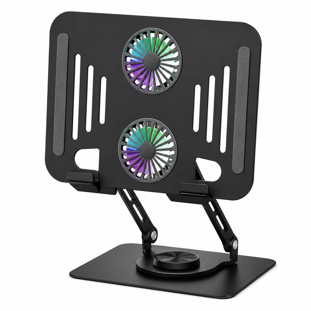 Swivel Laptop Stand with Fan: SLICK WZ-311