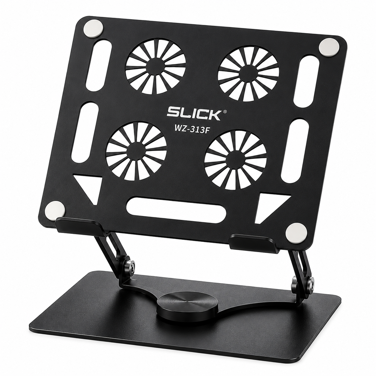 Swivel Laptop Stand With Fan: SLICK WZ-313F