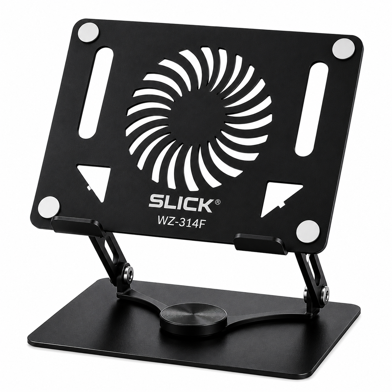 Swivel Laptop Stand With Fan: SLICK WZ-314F